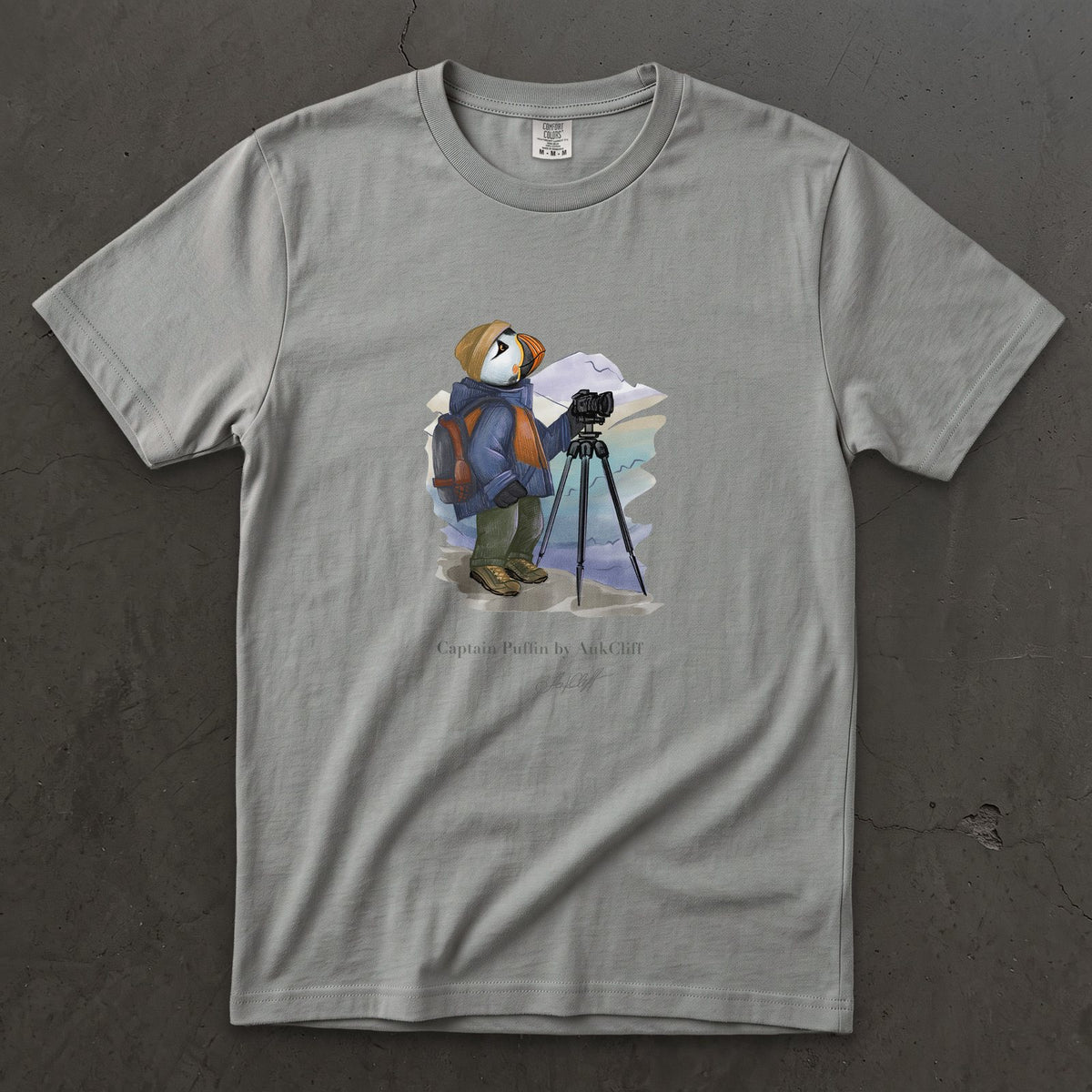 Captain Puffin Landscape Photographer T-shirt