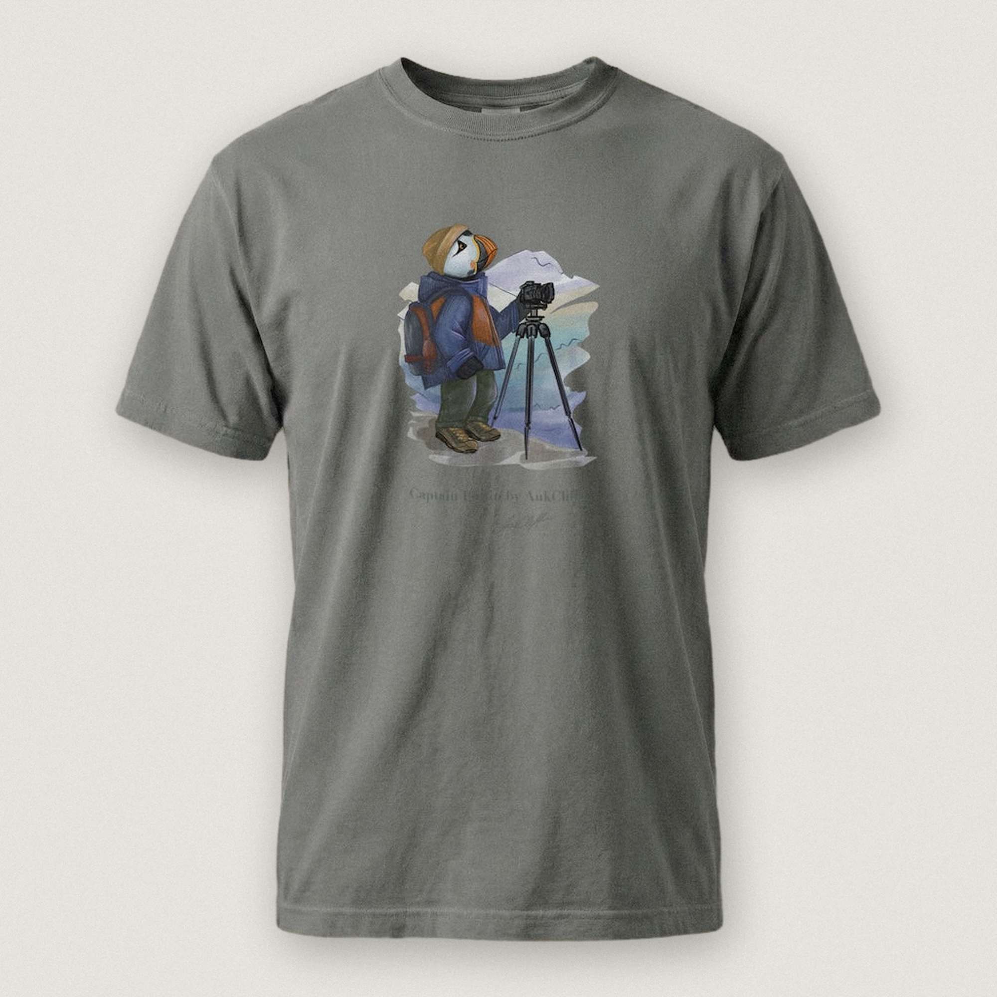 Captain Puffin Landscape Photographer T-shirt