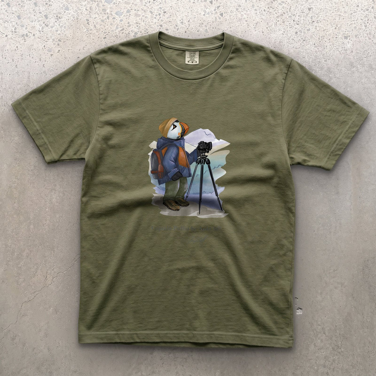 Captain Puffin Landscape Photographer T-shirt