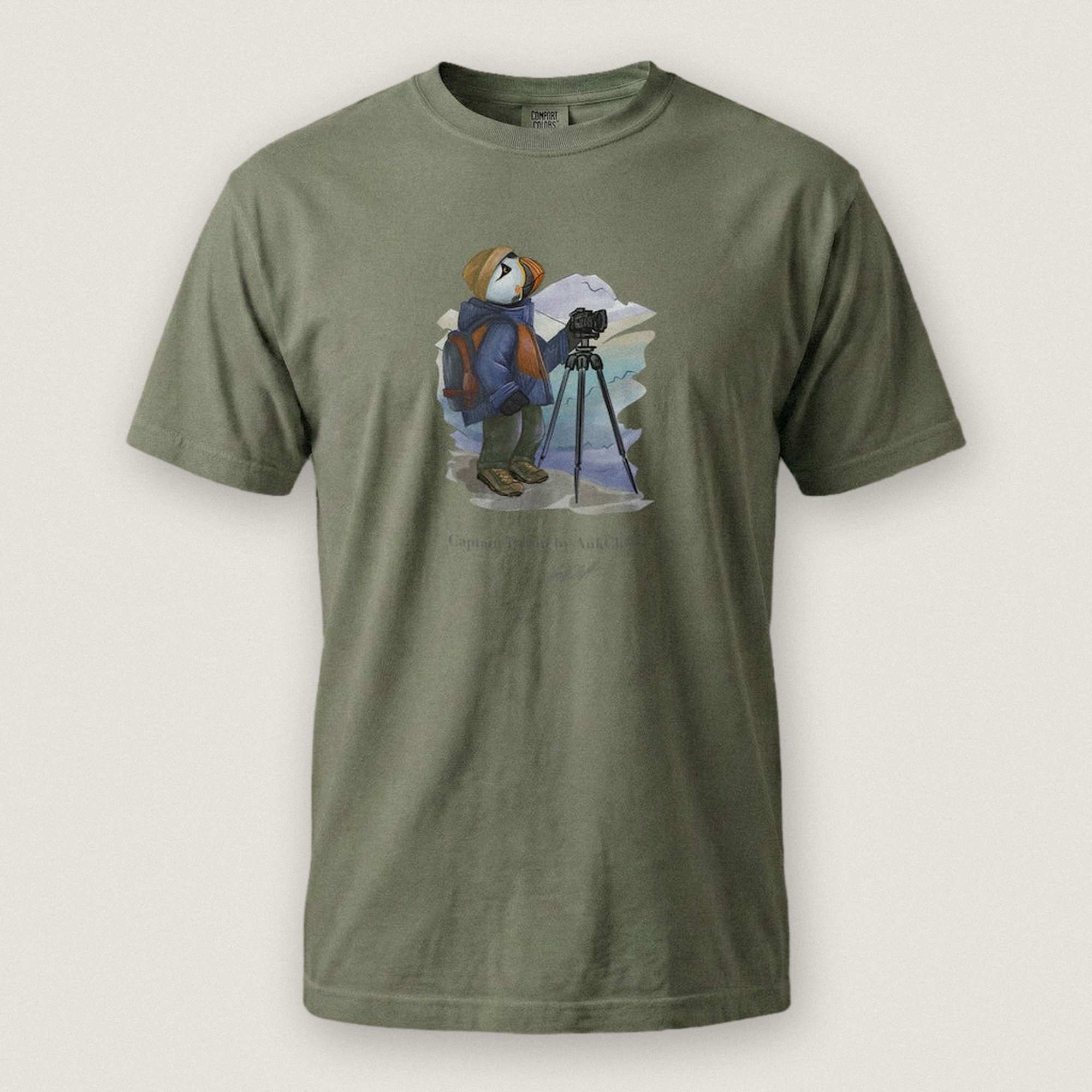 Captain Puffin Landscape Photographer T-shirt