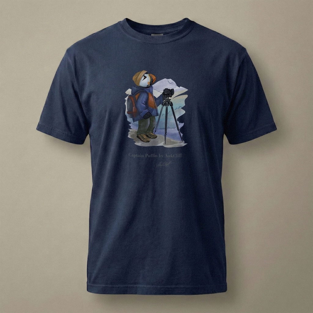 Captain Puffin Landscape Photographer T-shirt