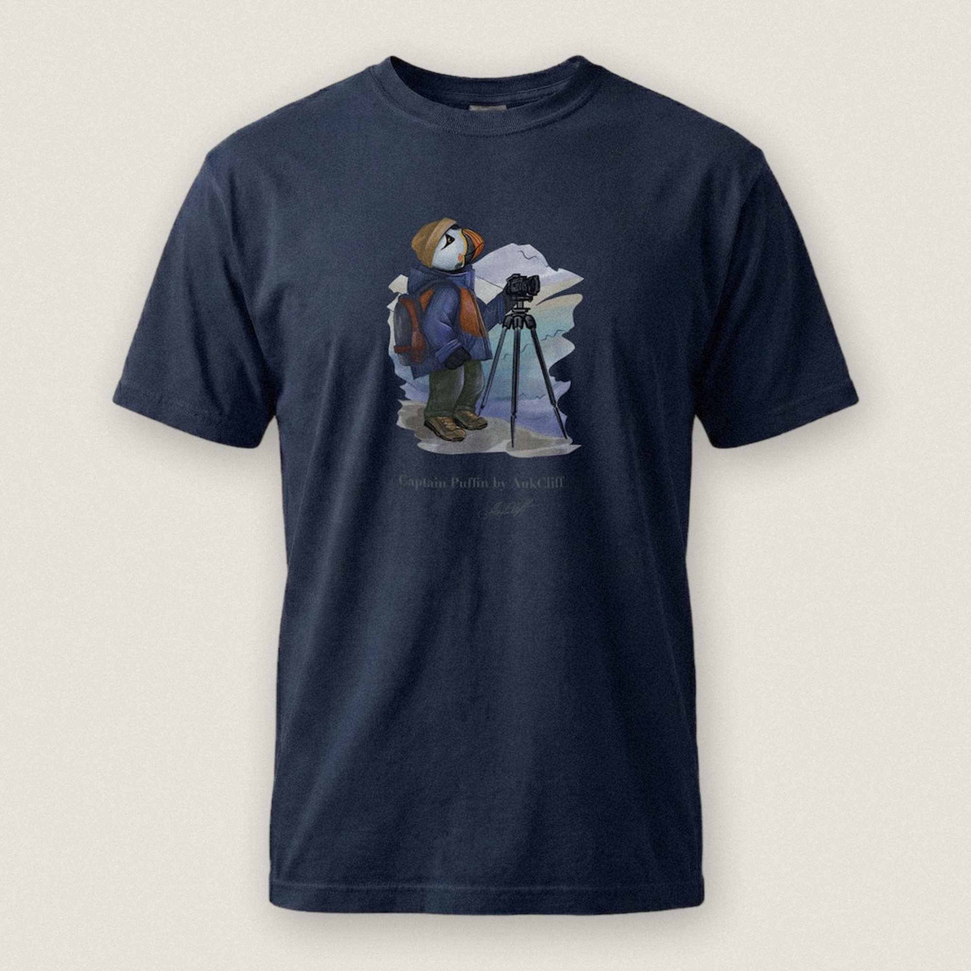 Captain Puffin Landscape Photographer T-shirt