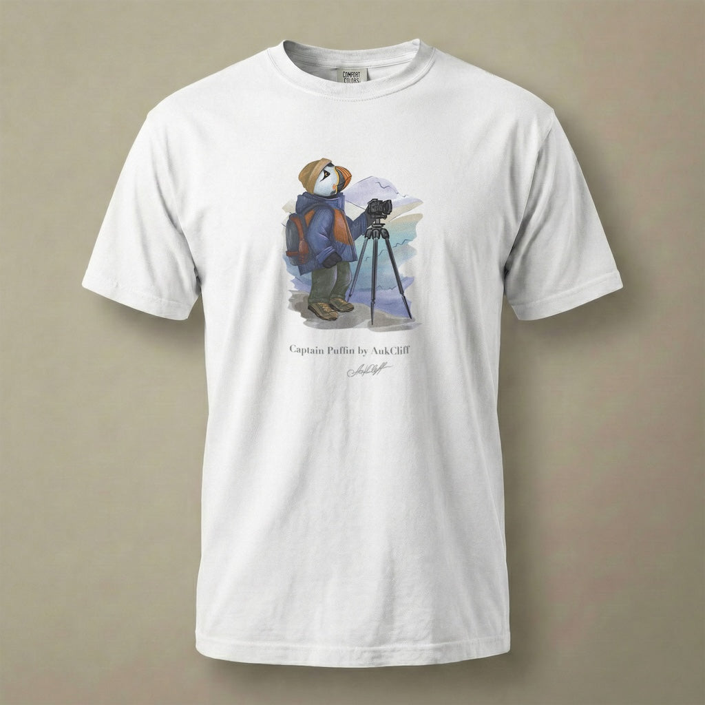 Captain Puffin Landscape Photographer T-shirt