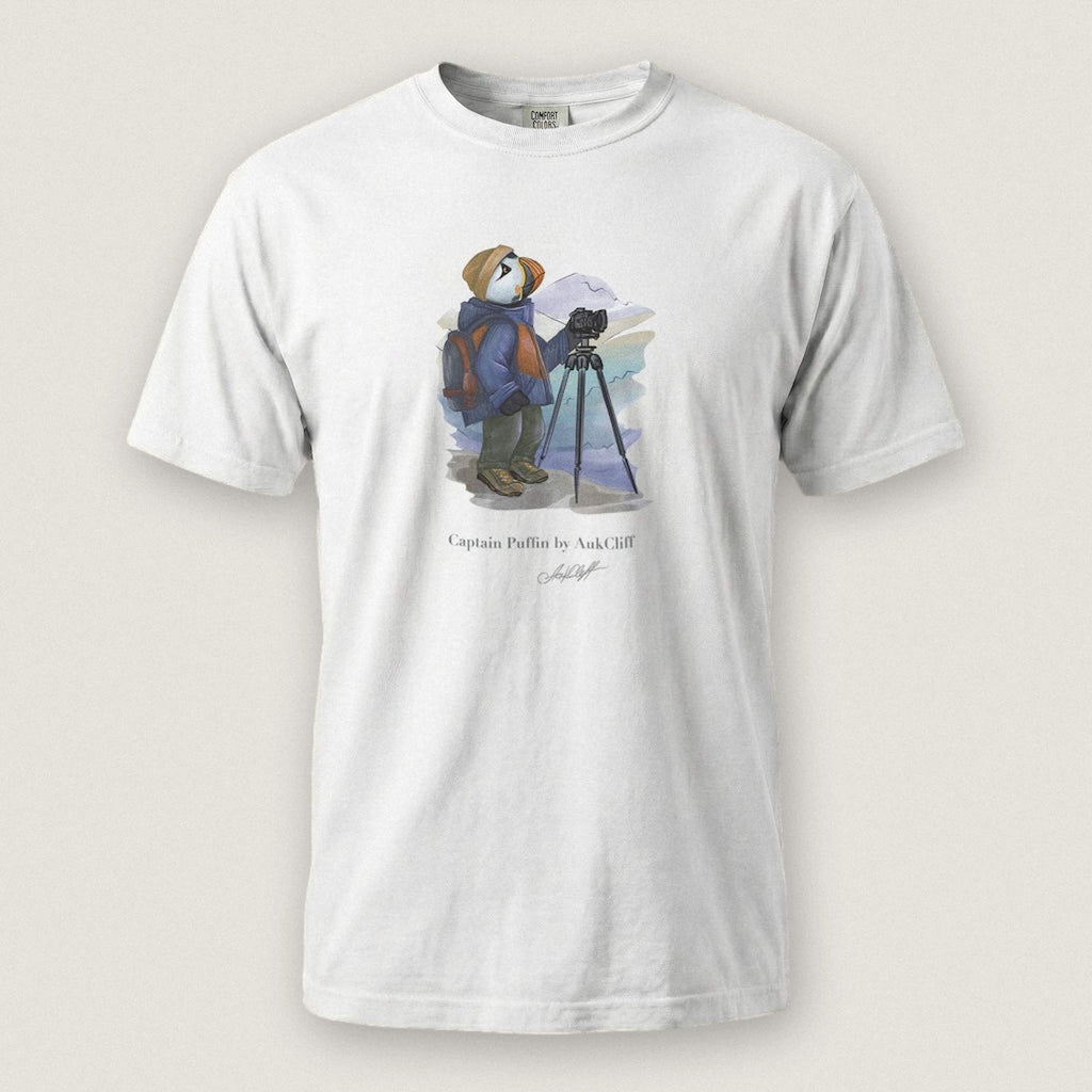 Captain Puffin Landscape Photographer T-shirt