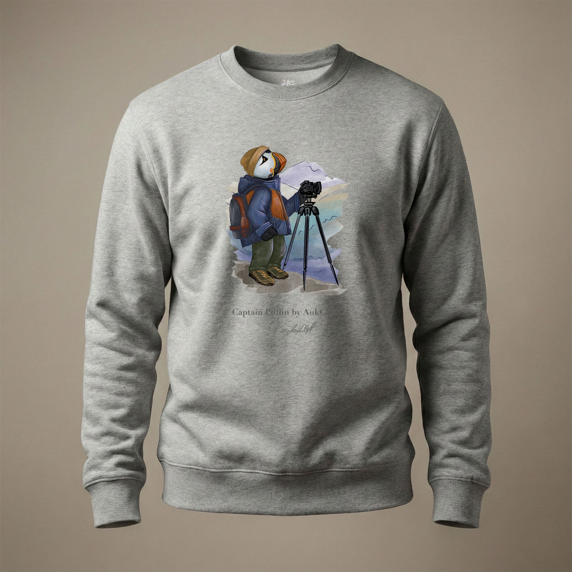 Captain Puffin Landscape Photographer Sweatshirt