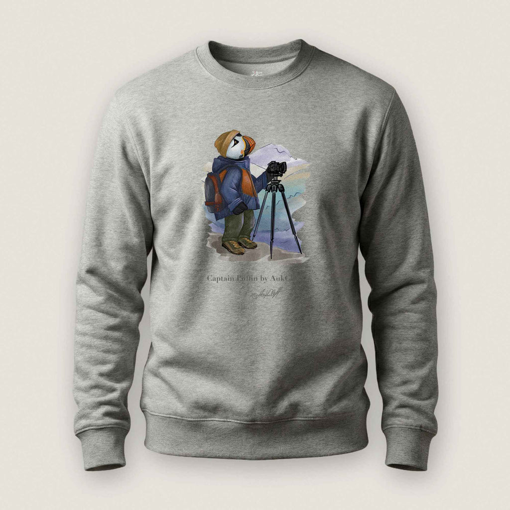Captain Puffin Landscape Photographer Sweatshirt