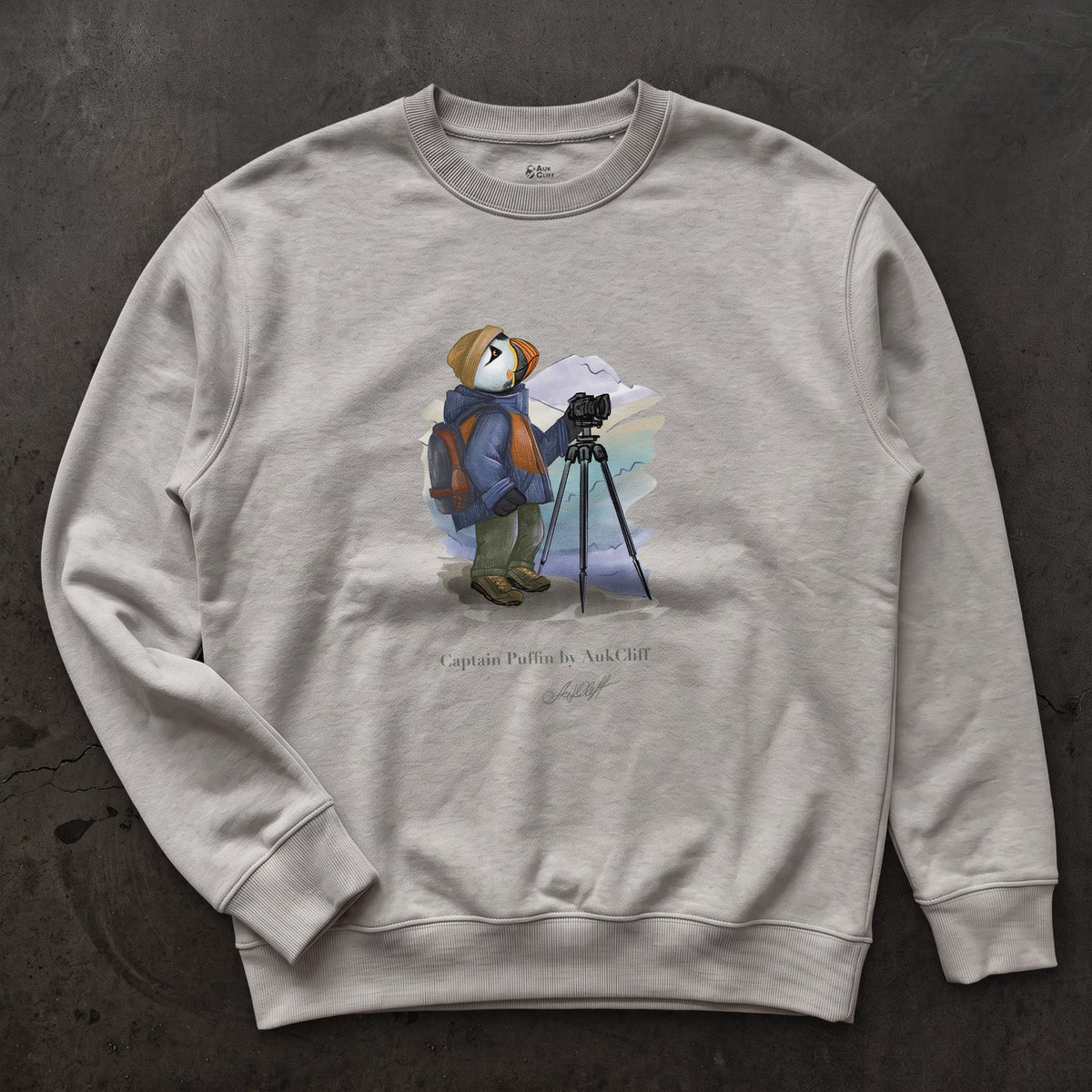 Captain Puffin Landscape Photographer Sweatshirt