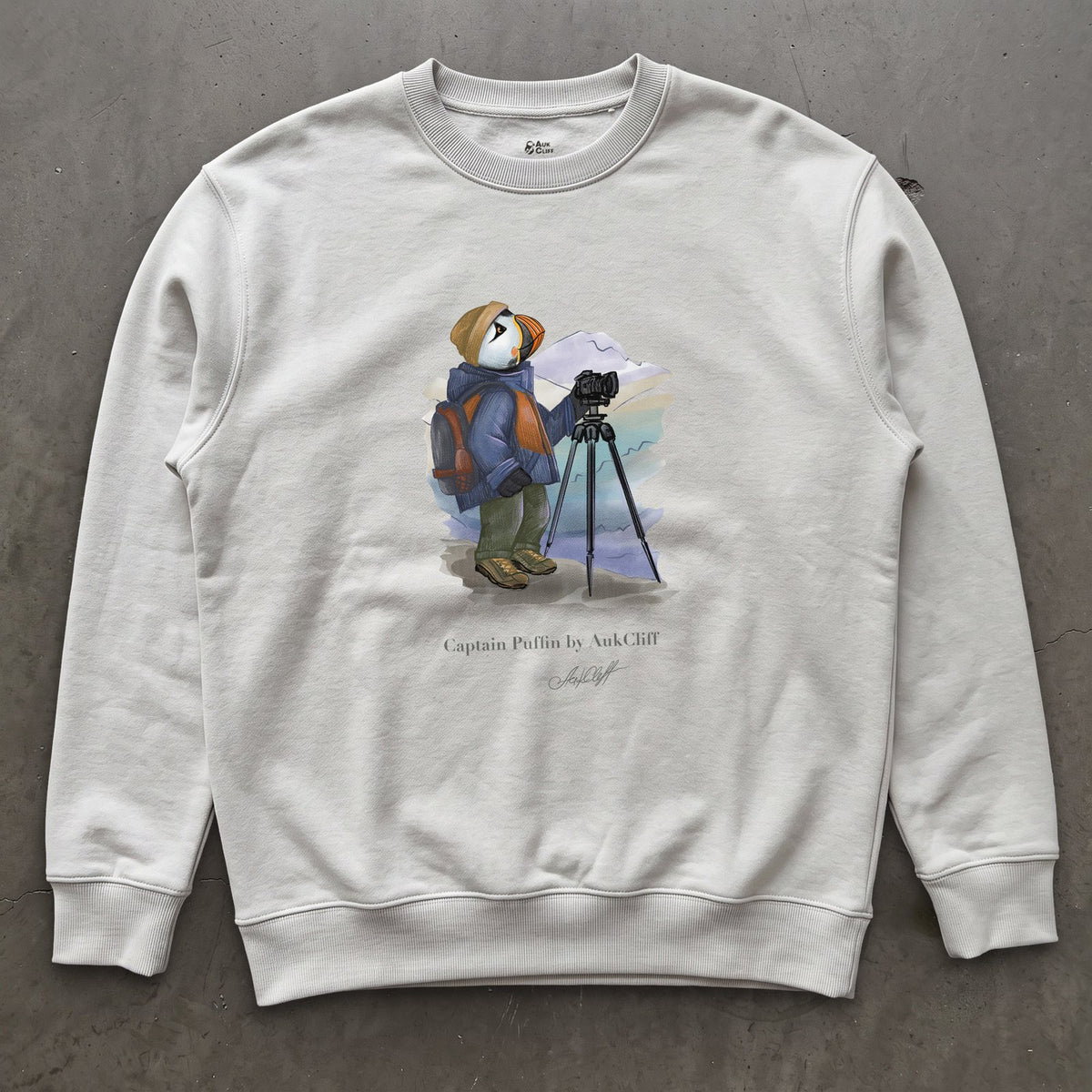 Captain Puffin Landscape Photographer Sweatshirt