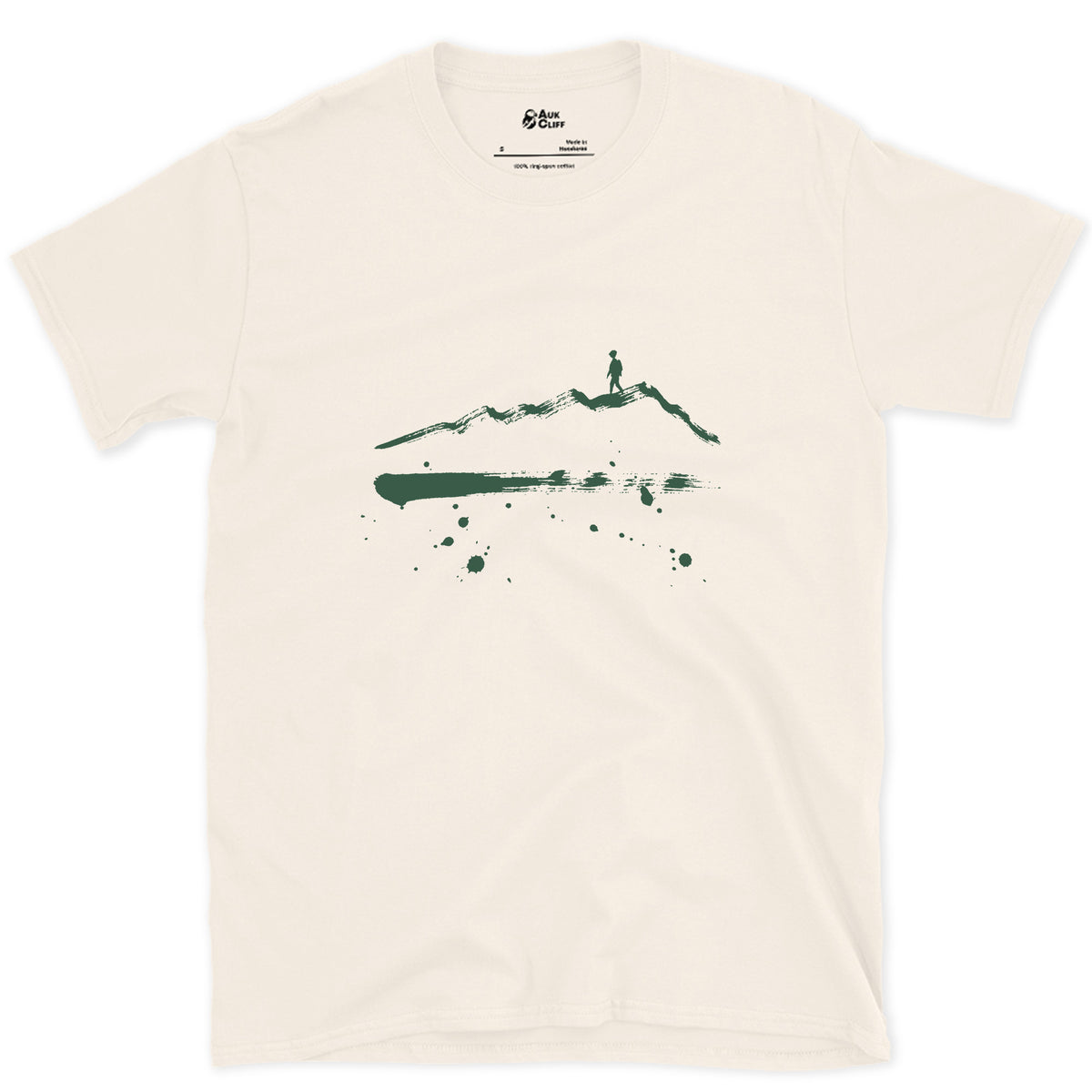 Last One Off the Ridge design on a Natural Gildan Softstyle t-shirt