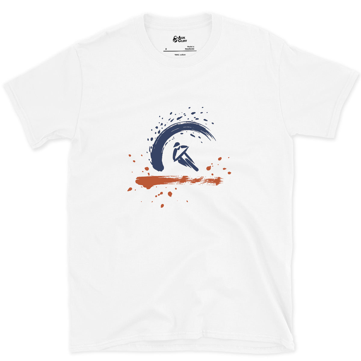 Leaned Into the Berm design on a White Gildan Softstyle t-shirt
