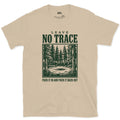 Leave No Trace, Pack It In and Pack It Out design on a Sand Gildan Softstyle t-shirt