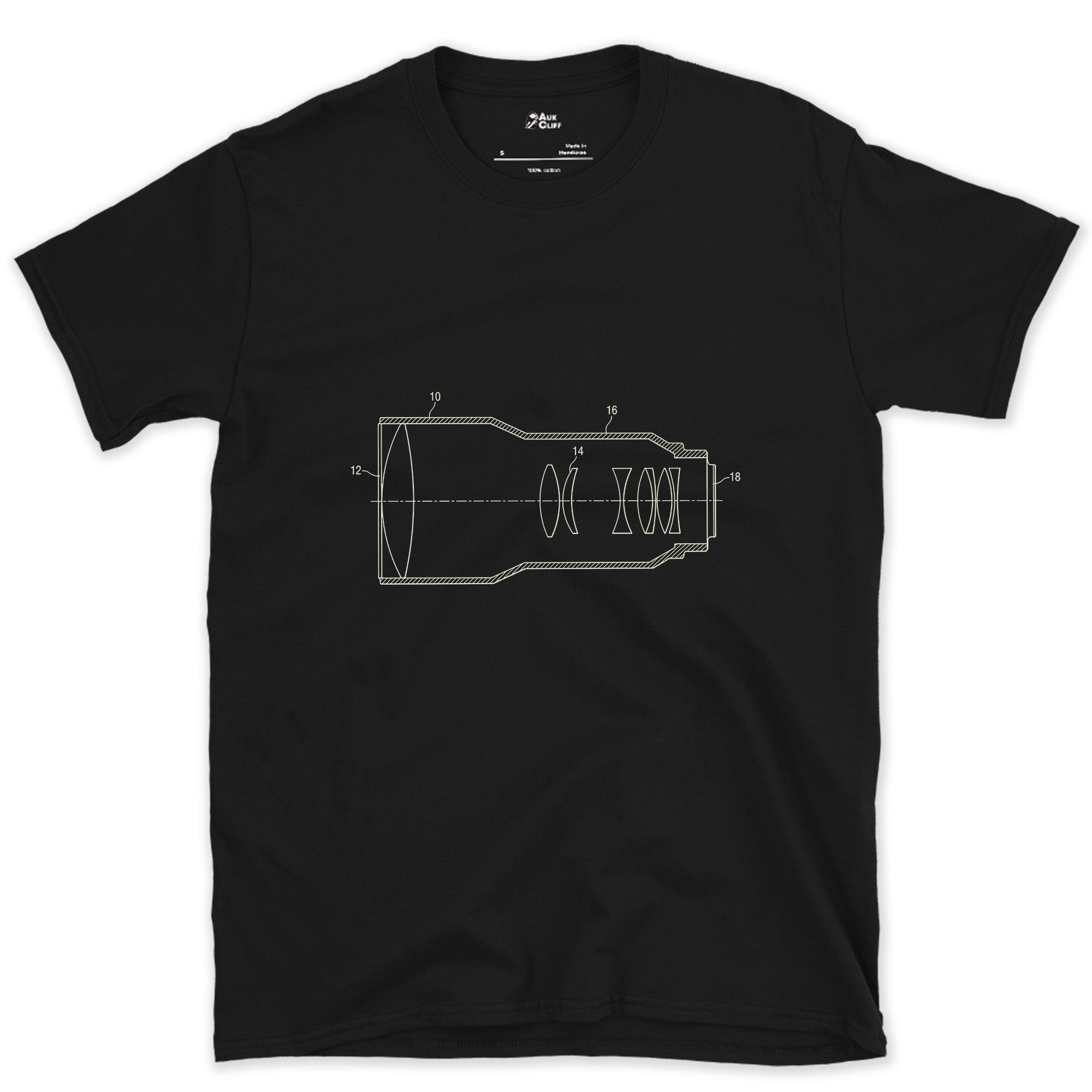 The Inside of a Lens Nobody Ever Sees design on a Black Gildan Softstyle t-shirt