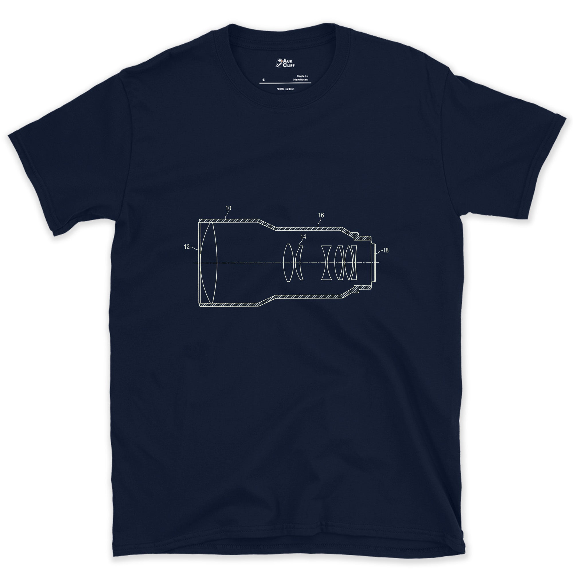 The Inside of a Lens Nobody Ever Sees design on a Navy Gildan Softstyle t-shirt
