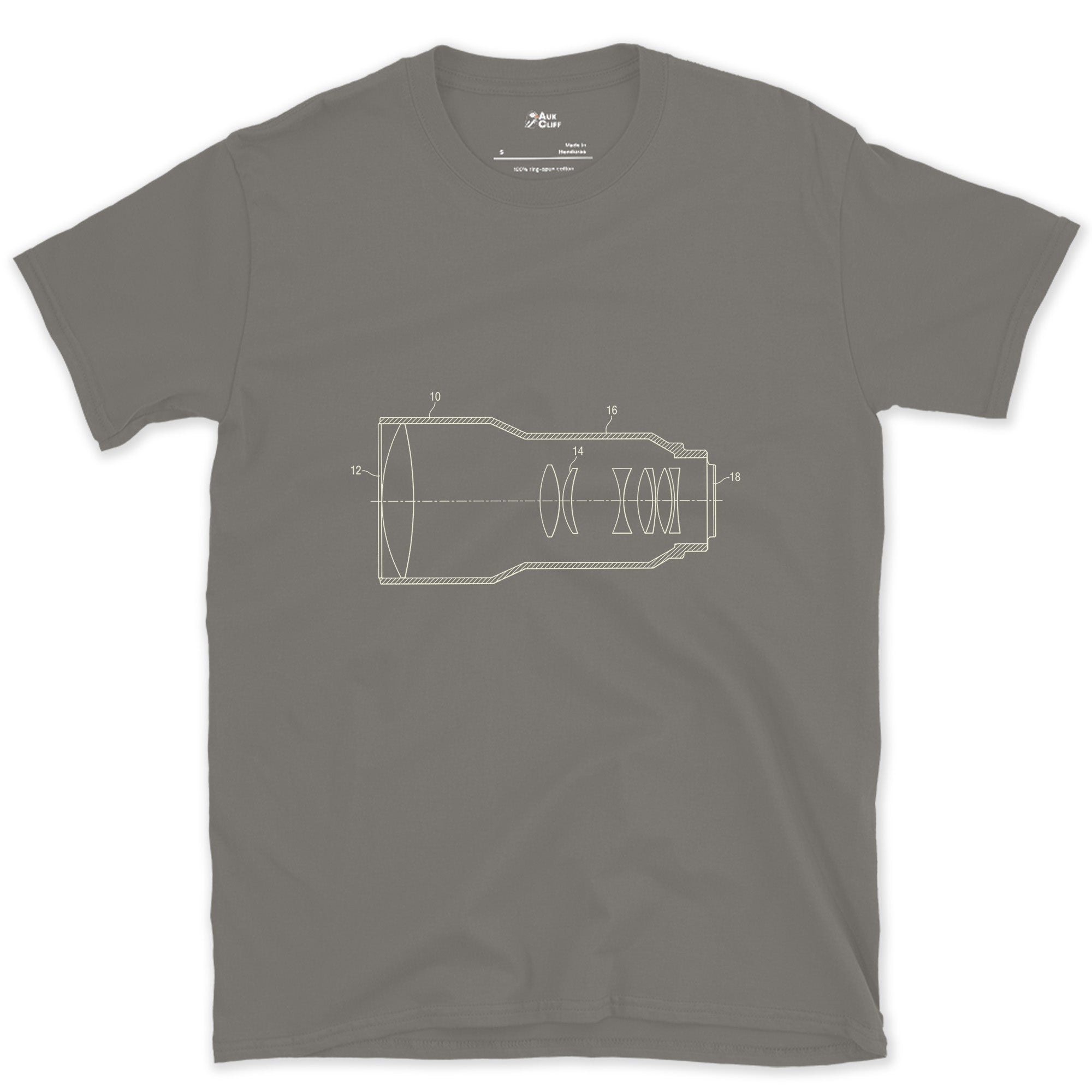 The Inside of a Lens Nobody Ever Sees design on a Charcoal Gildan Softstyle t-shirt