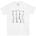 Twelve Lighthouses of the Coast design on a White Gildan Softstyle t-shirt