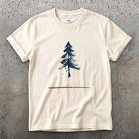 One Red Line, a Whole Pine Tree T-shirt