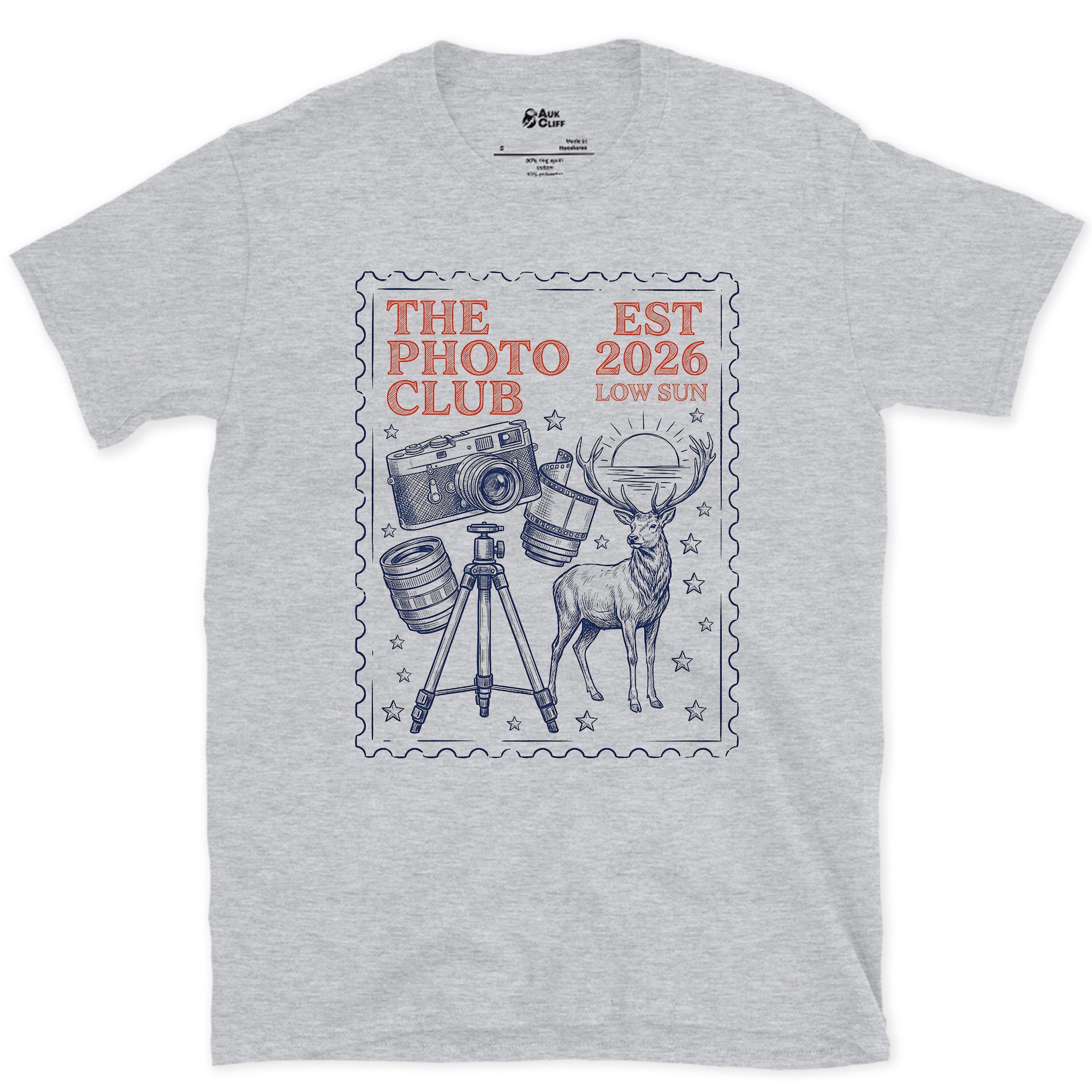 Low Sun, The Photo Club design on a Sport Grey Gildan Softstyle t-shirt