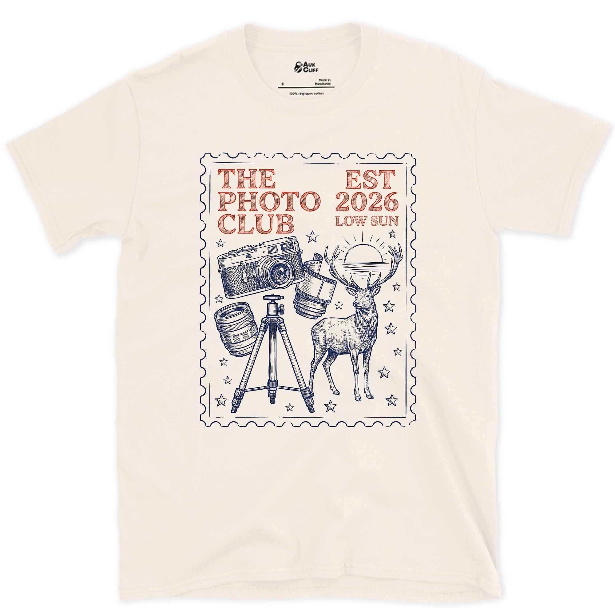 Low Sun, The Photo Club design on a Natural Gildan Softstyle t-shirt