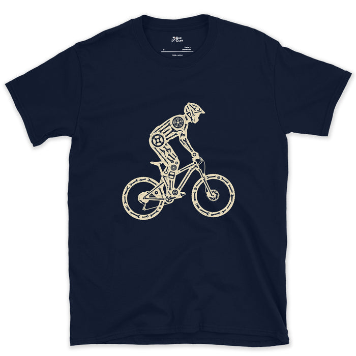 Weight Low, Back Wheel Drifting Into the Turn design on a Navy Gildan Softstyle t-shirt