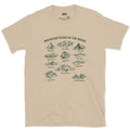 Mountain Range Named Peak by Peak design on a Sand Gildan Softstyle t-shirt