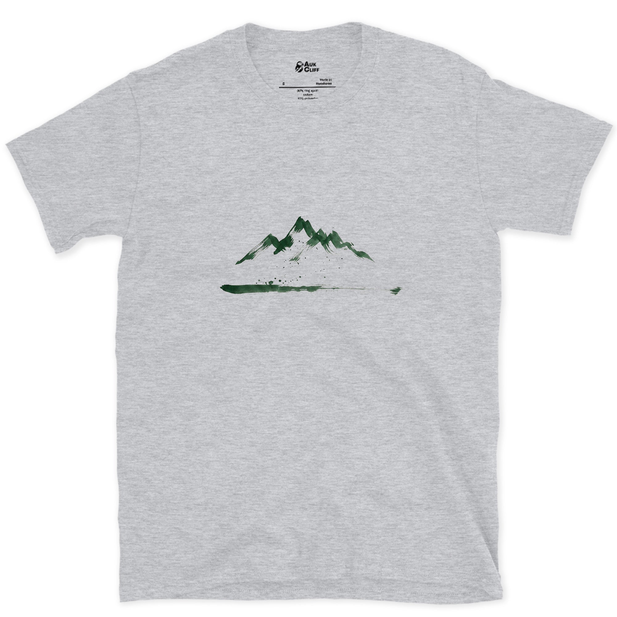 Just the Shape of the Mountain design on a Sport Grey Gildan Softstyle t-shirt