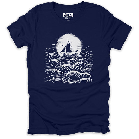 Nautical Moonlight Voyage T-shirt