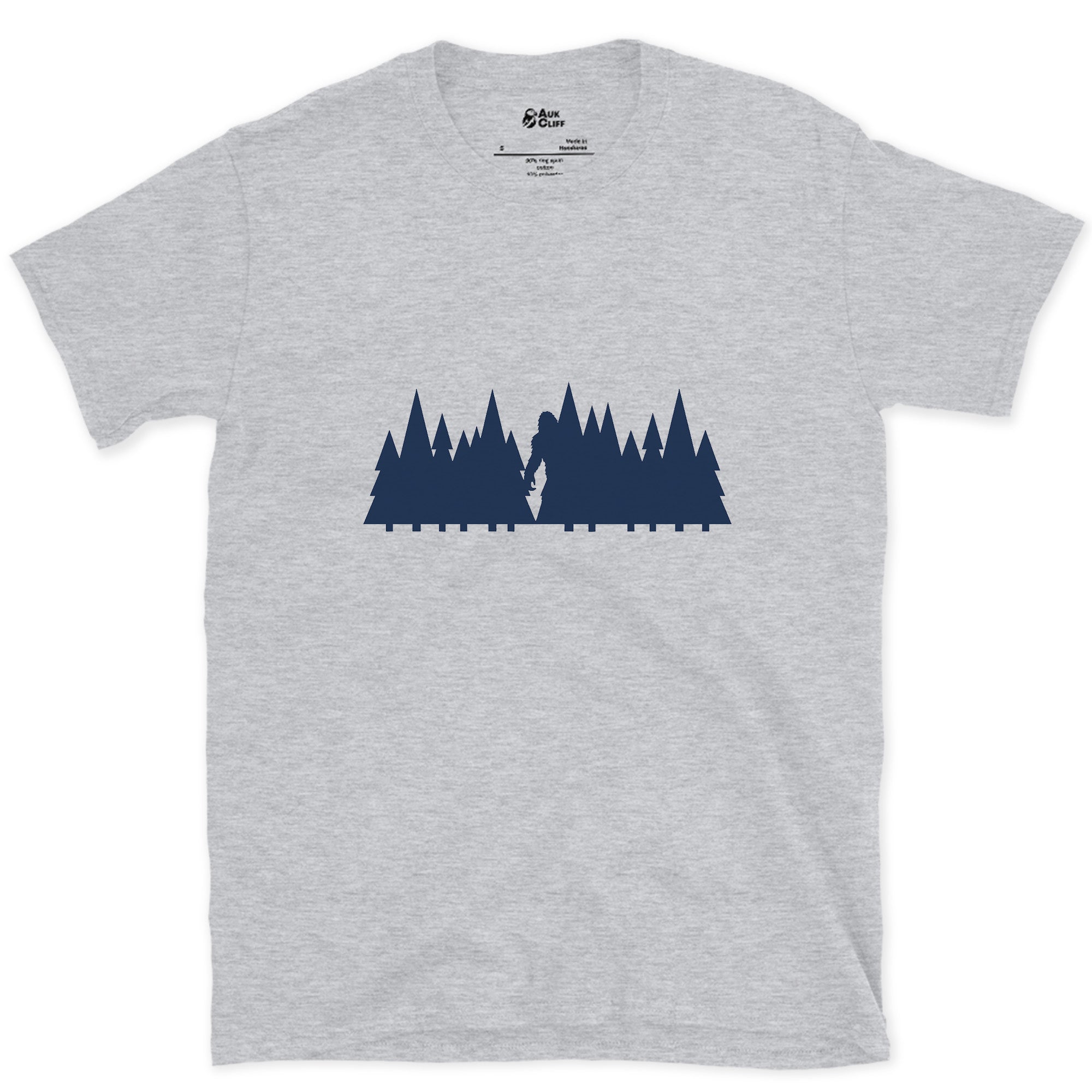 A Trailhead, Not a Story, Pine Cluster design on a Sport Grey Gildan Softstyle t-shirt
