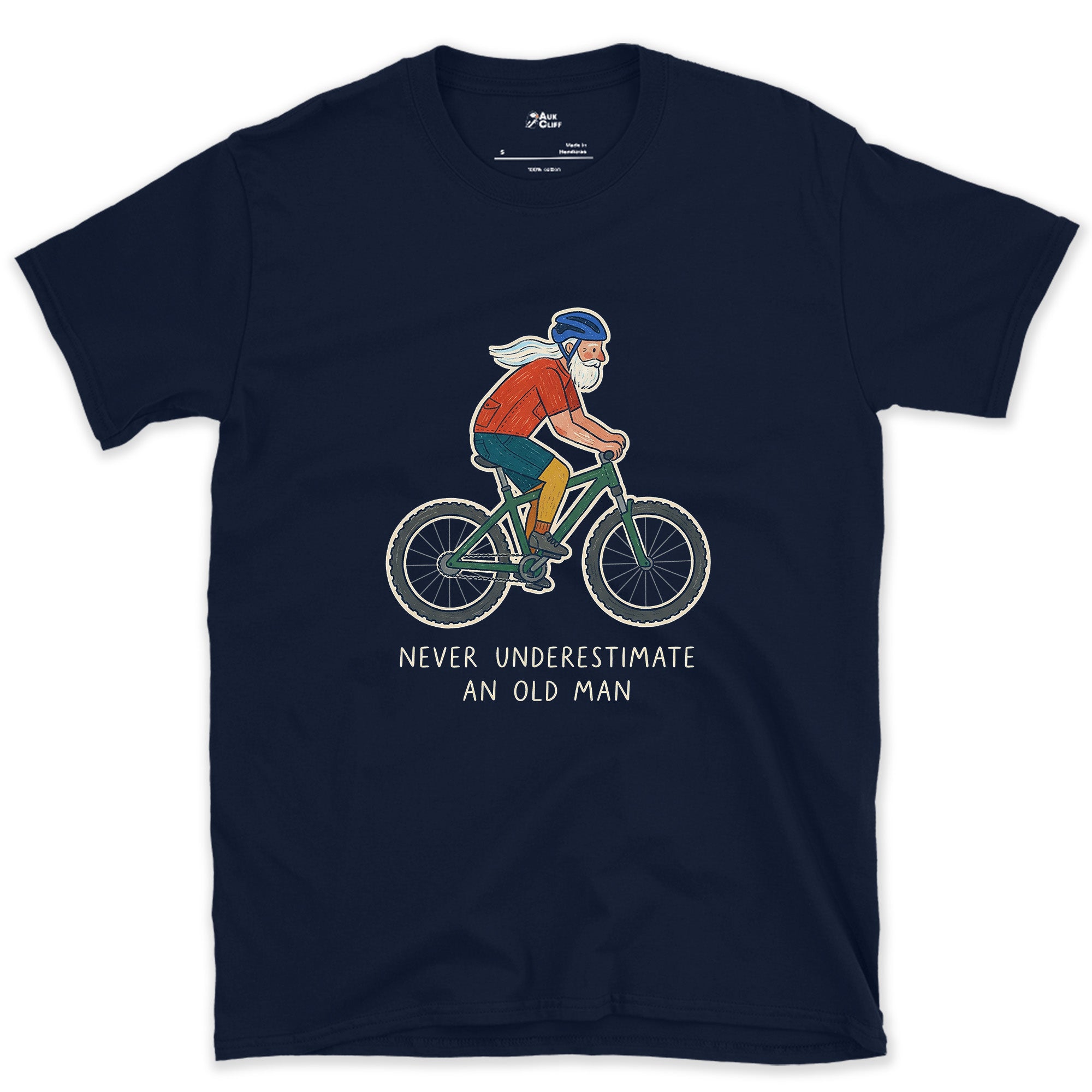 Still Choosing the Trail Over the Couch design on a Navy Gildan Softstyle t-shirt
