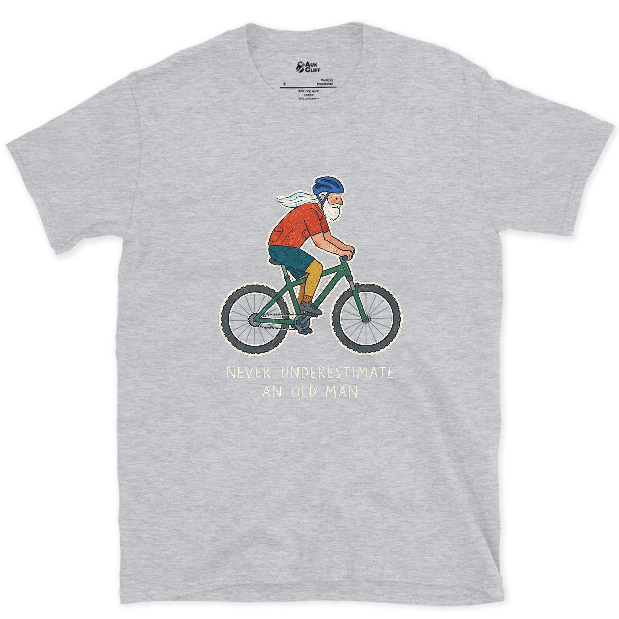 Still Choosing the Trail Over the Couch design on a Sport Grey Gildan Softstyle t-shirt