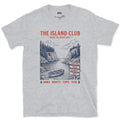 Oars, Boots, Tops, Tide, Island Club design on a Sport Grey Gildan Softstyle t-shirt