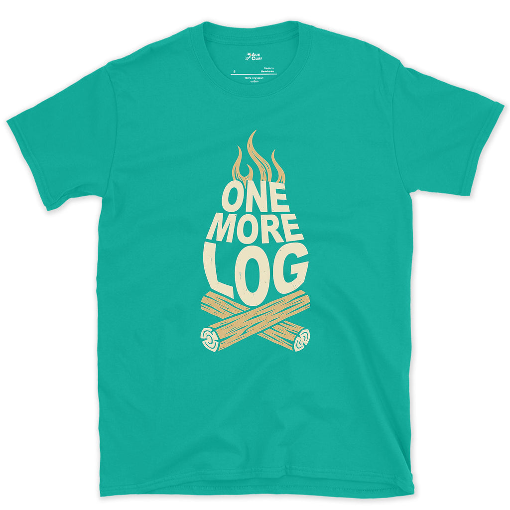 The Fire Isn't Done Yet design on a Jade Dome Gildan Softstyle t-shirt