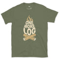 The Fire Isn't Done Yet design on a Military Green Gildan Softstyle t-shirt