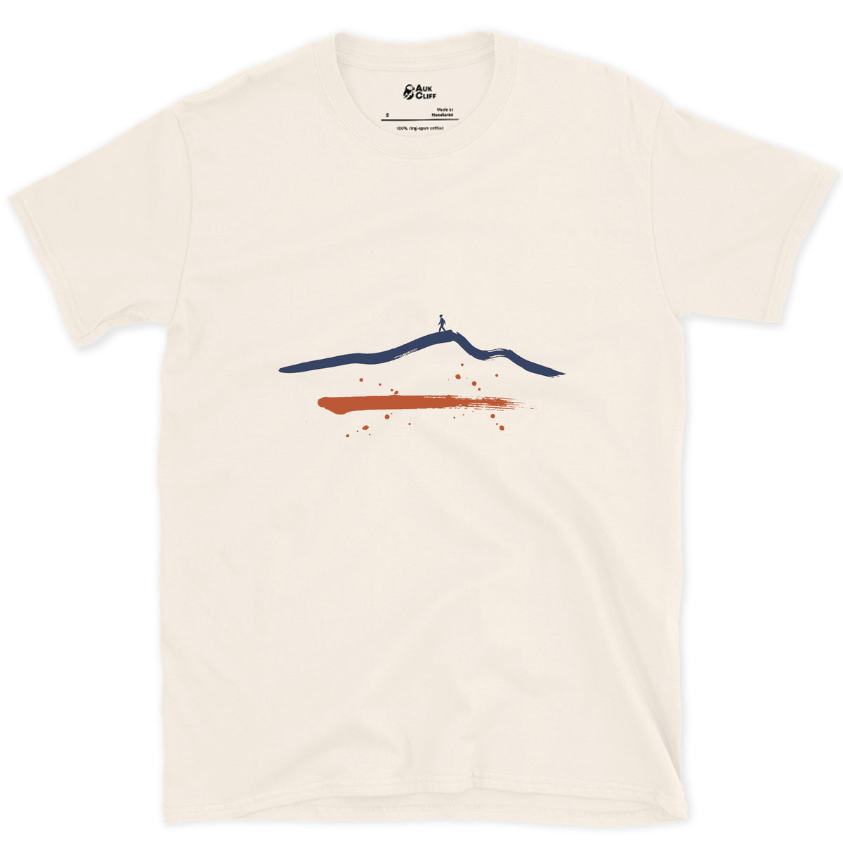 One Ridge, One Walker design on a Natural Gildan Softstyle t-shirt