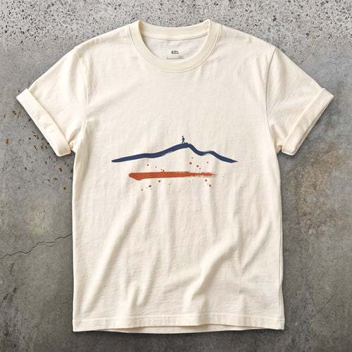 One Ridge, One Walker design on a Natural Gildan Softstyle t-shirt
