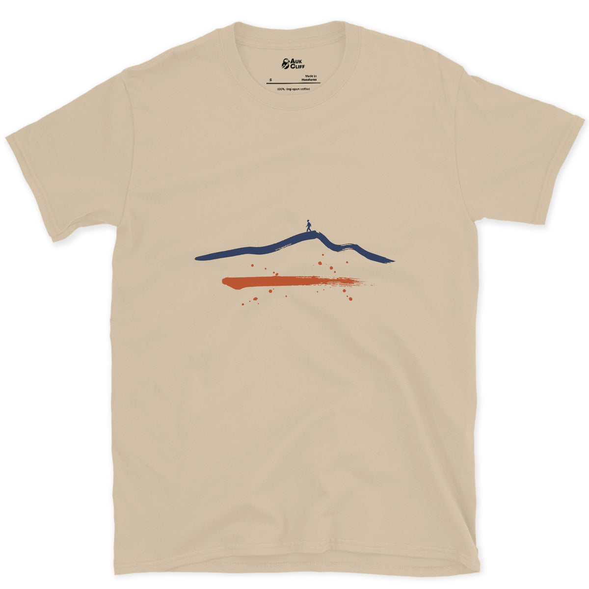 One Ridge, One Walker design on a Sand Gildan Softstyle t-shirt