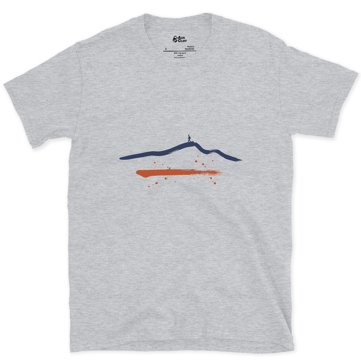 One Ridge, One Walker design on a Sport Grey Gildan Softstyle t-shirt