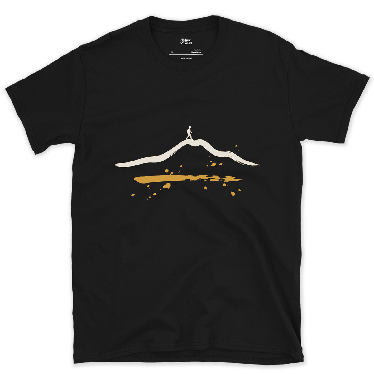 One Ridge, One Walker design on a Black Gildan Softstyle t-shirt