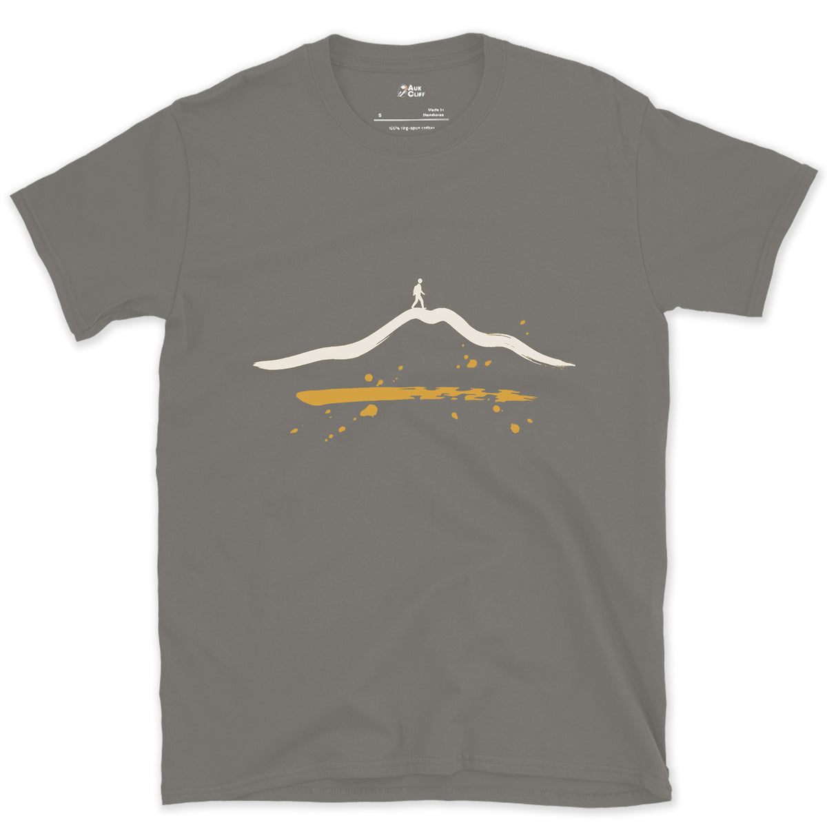 One Ridge, One Walker design on a Charcoal Gildan Softstyle t-shirt