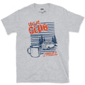 Parked Up at End of the Road, Van Club design on a Sport Grey Gildan Softstyle t-shirt