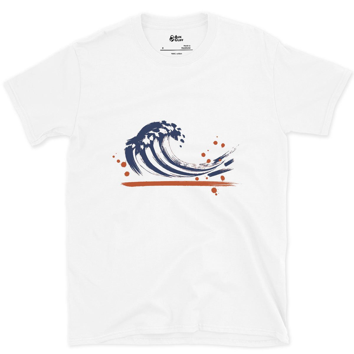 Peeling Right, One Long Line design on a White Gildan Softstyle t-shirt