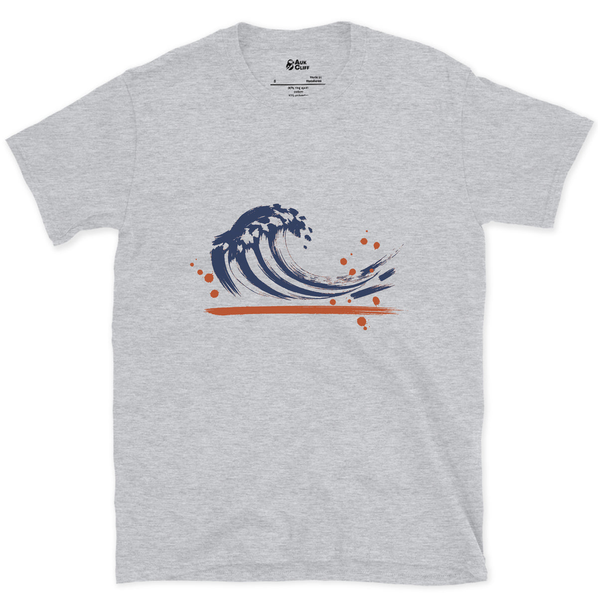 Peeling Right, One Long Line design on a Sport Grey Gildan Softstyle t-shirt