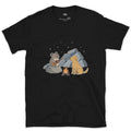Tiniest Camper, Tiniest Instrument, Pika design on a Black Gildan Softstyle t-shirt