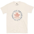 Pitch Before Dark, Proud Member Camping Club design on a Natural Gildan Softstyle t-shirt