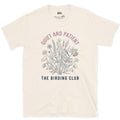 Quiet and Patient, The Birding Club design on a Natural Gildan Softstyle t-shirt