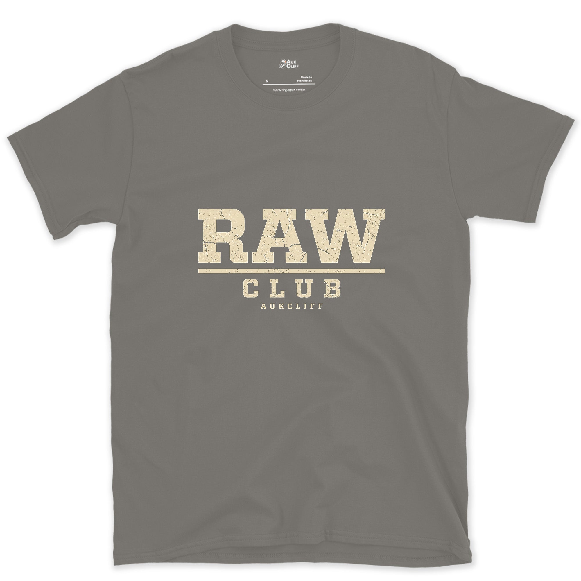 Raw Photo Club, Uncompressed and Proud design on a Charcoal Gildan Softstyle t-shirt
