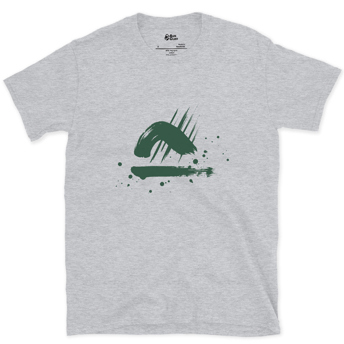 Rain Over the Headland design on a Sport Grey Gildan Softstyle t-shirt
