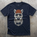Claimed the Best Hide, Fox in a Corduroy Cap T-shirt