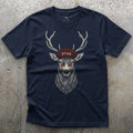 Stag, a Red Deer in a Flat Cap in the Wild T-shirt