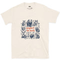 Respect the Wild Ones, Six Field Portraits design on a Natural Gildan Softstyle t-shirt