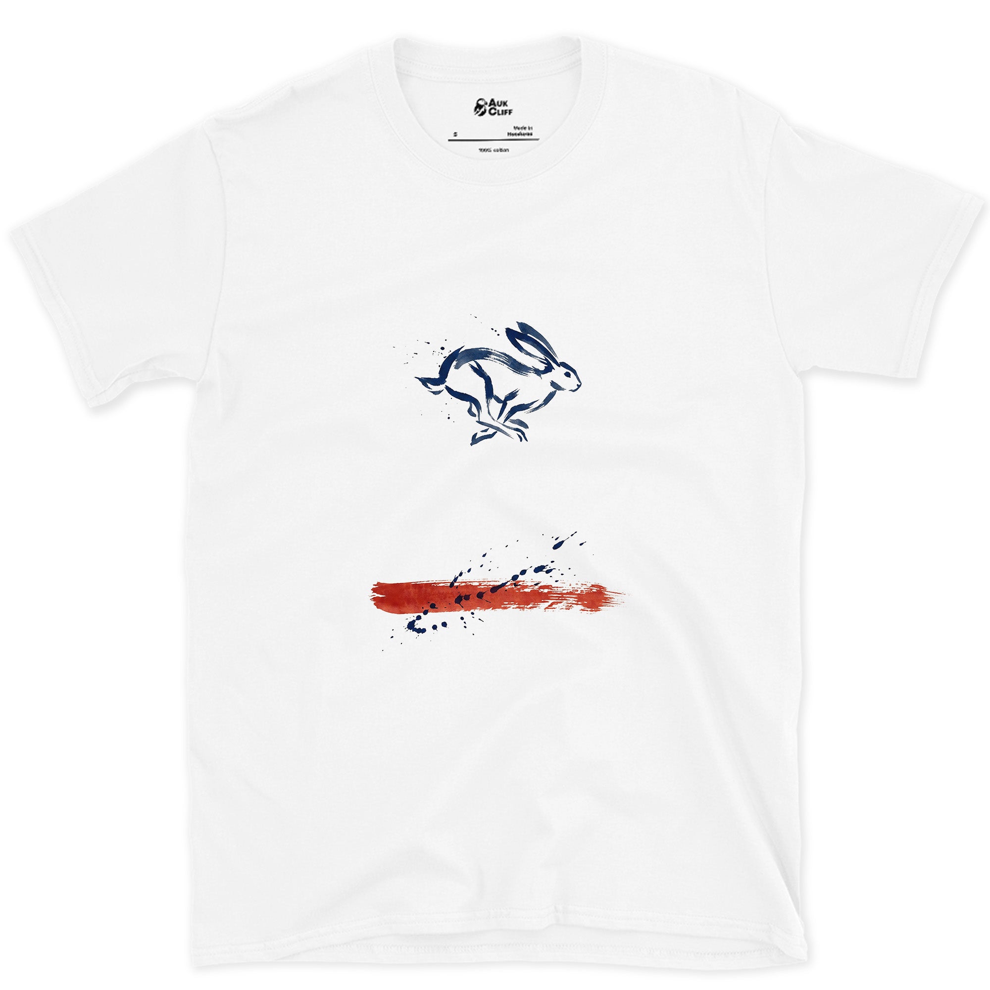 Hare Anchored to a Place, Never Named design on a White Gildan Softstyle t-shirt
